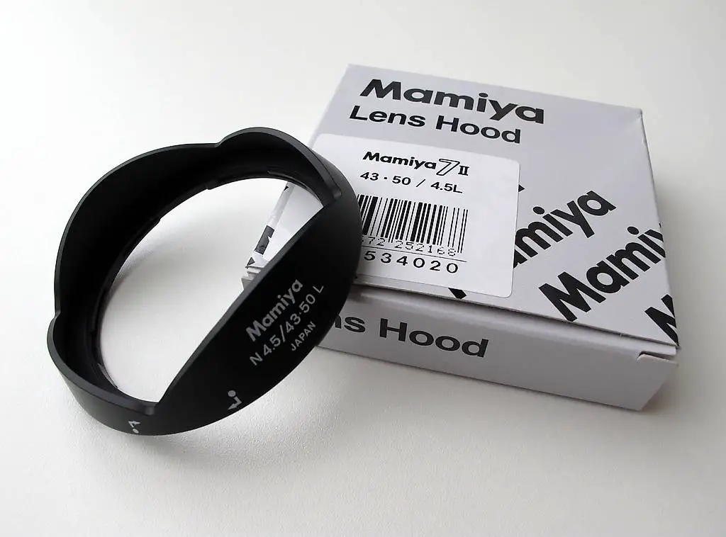 Mamiya 7, Sonnenblende für 43mm oder 50 mm, pare-soleil