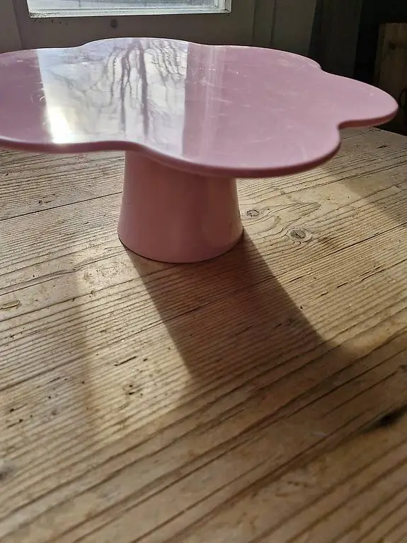 Kuchenplatte Kuchenteller Platte Teller rosa