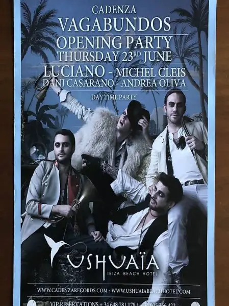 USHUAIA IBIZA Special posters (Defected + Luciano + Cadenza)