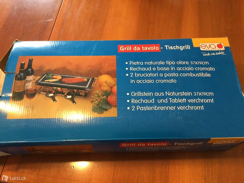 Grill da tavolo pietra naturale nuovo