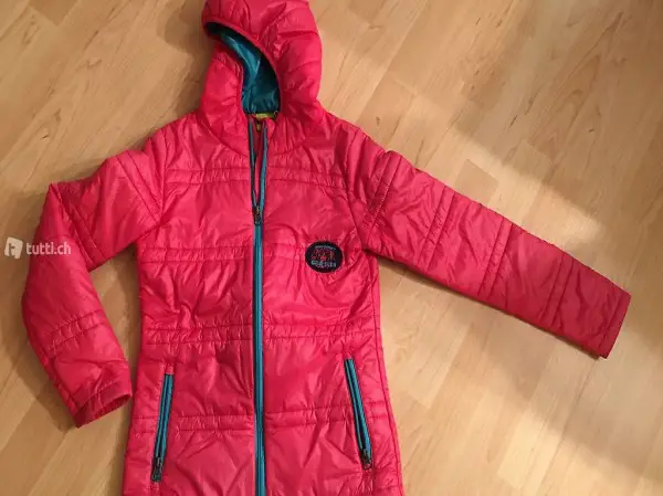 Wattierte Kapuzenjacke Gr. 146/152
