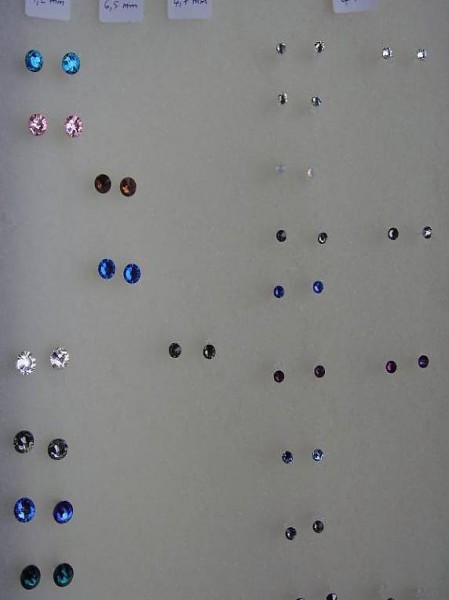 clous d"oreilles Argent 925 Swarovski