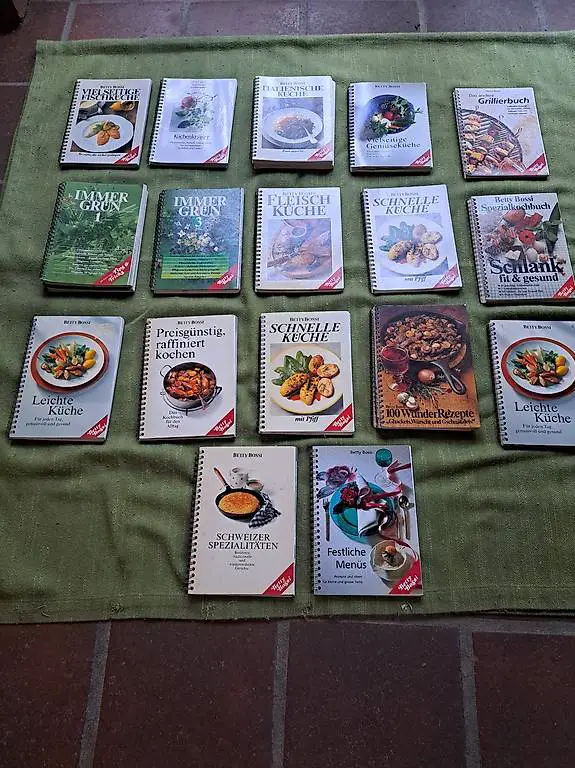 15 verschiedene Betty Bossi Kochbücher