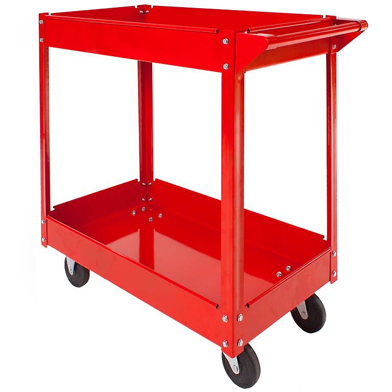 Carrello da officina con 2 ripiani