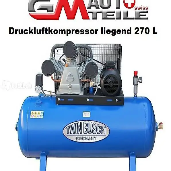  Druckluftkompressor liegend 270 L