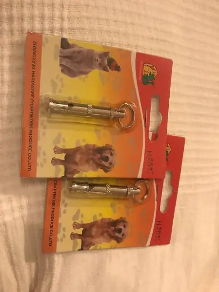 Fischietto da addestramento a ultrasuoni (2 pezzi, argento)