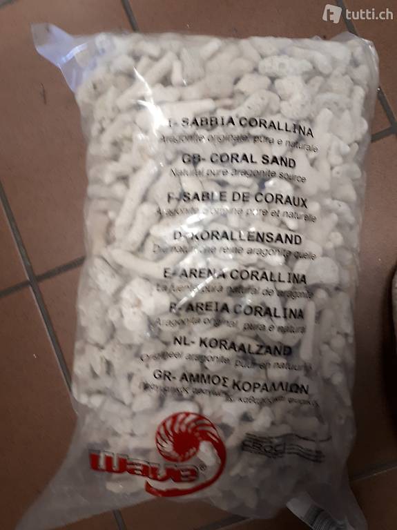  Sabbia corallina 12-30 mm in sacco da 10 kg