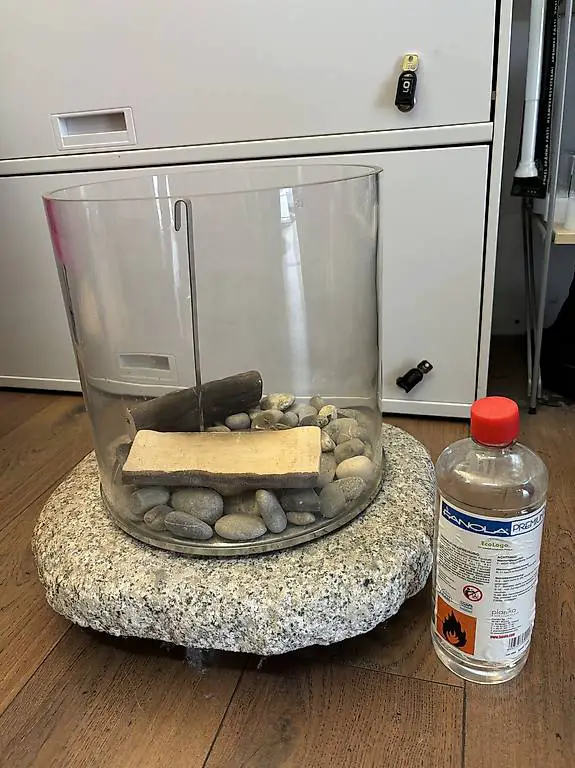 Indoor Ethanol Feuerschale dm unten ca. 40cm / oben ca. 30cm