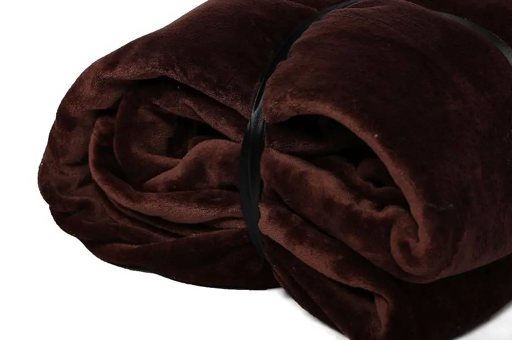 Kuscheldecke 220 x 240 cm braun