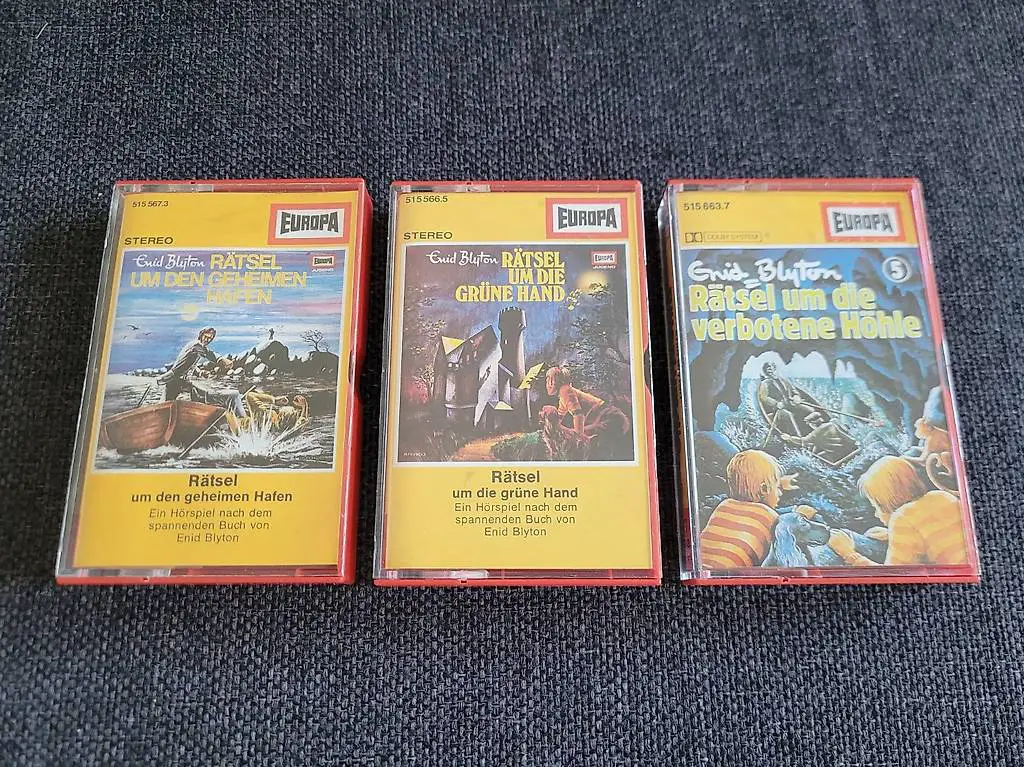Hörspielkassetten Enid Blyton "Rätsel um..." (3 Stück)