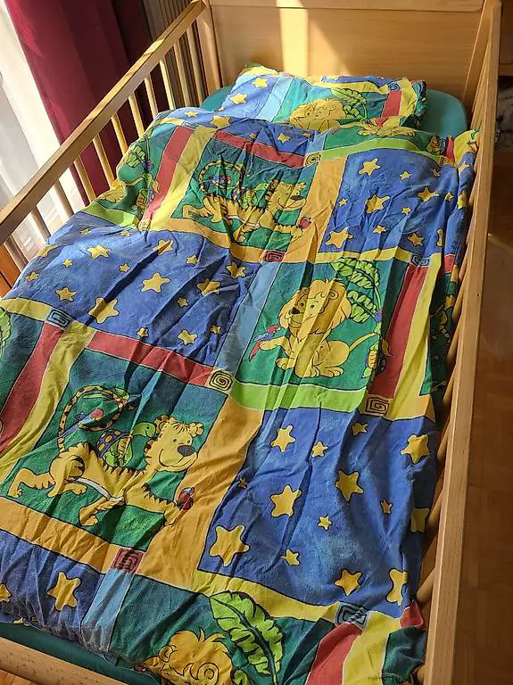 Decke und Hirsekissen für Kinderbett