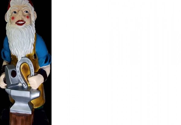  GARTEN ZWERG SCHMIED FIGUR STATUE SKULPTUR FIGUREN - 8812