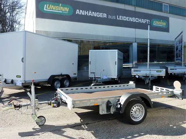 UNSINN, UA 2615-14-13 Moto-Absenkanhänger, Tieflader