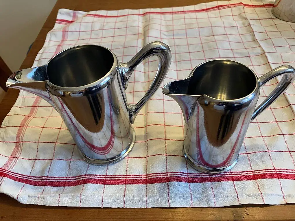 Kaffee Tee Kannen Silber