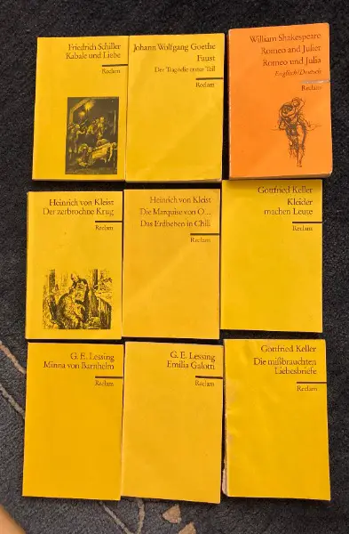 für Schüler: gut erhaltene Reclam Bücher