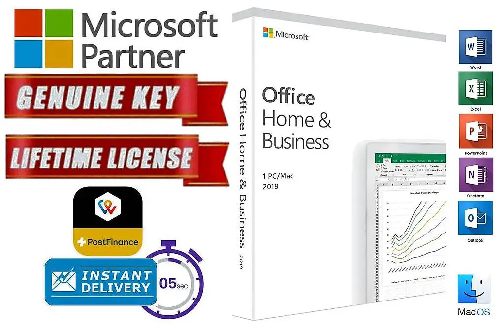Microsoft Office Home and Business 2019 Mac® OS || ESD ITALI