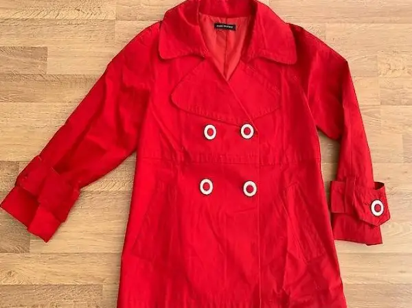 Jacke von MADE IN ITALY Gr. 40 rot