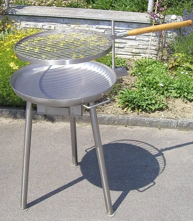 KBA - Holzkohlegrill - Edelstahl