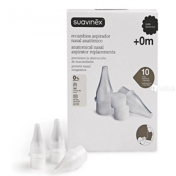  10 SUAVINEX Aufsätze für Nasensauger