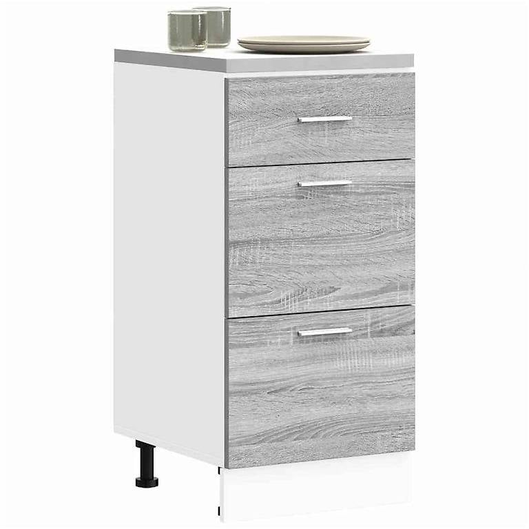 Unterschrank Grau Sonoma 40x46x81,5 cm Holzwerkstoff