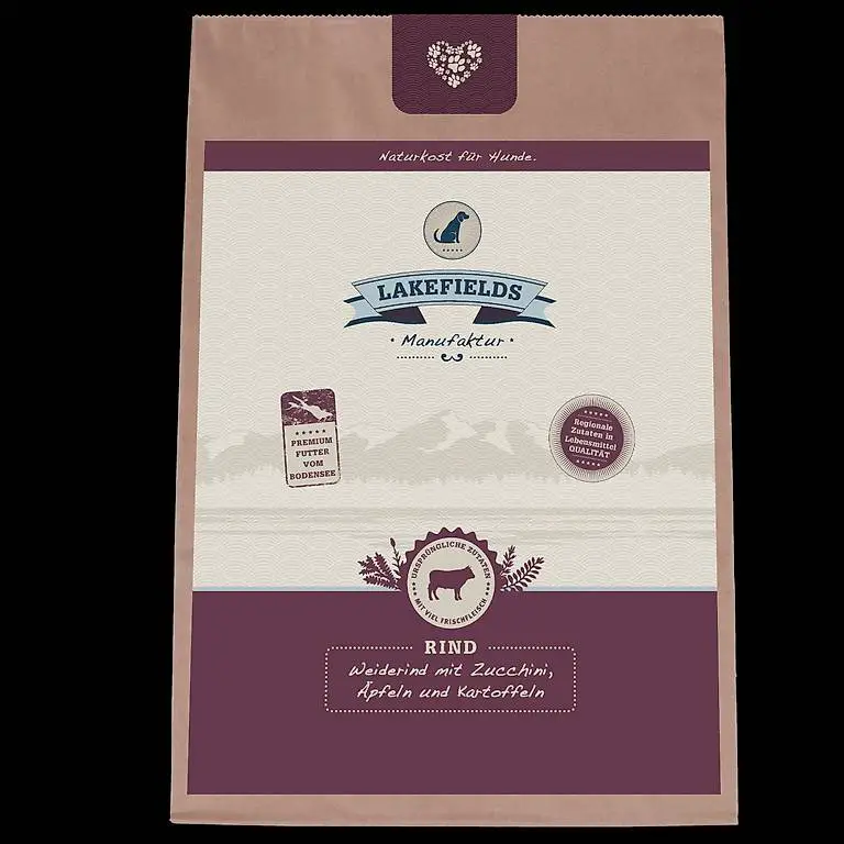 Hundefutter Lakefields Weiderind mit Zucchini/Äpfeln + 2,5kg