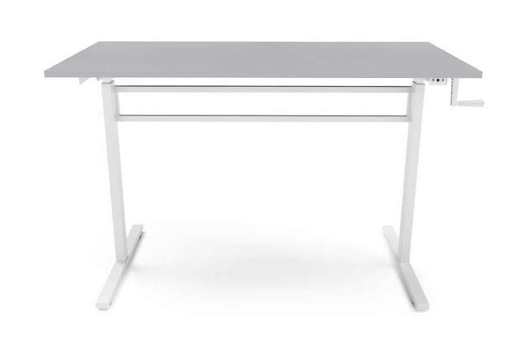 Stehpult manuell höhenverstellbar grau/wei