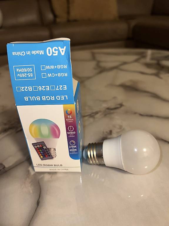 Glühbirne LED E27 mit Fernbedienung 3Watt