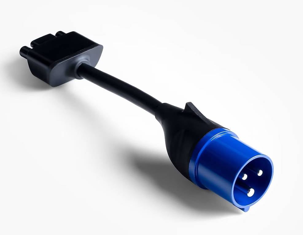 Tesla Ladegerät Adapter Blau für 16 Ampere 1 Phase