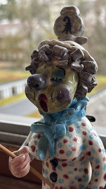 Fasnachtsfigur Alte Tante Vorträblerin