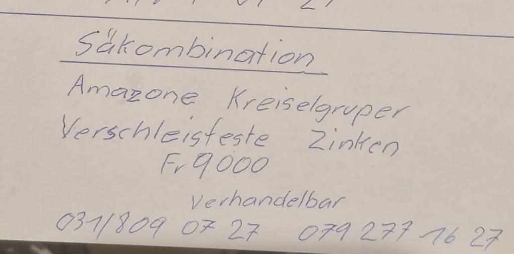 Sähkombination Amazone Kreiselgrupper