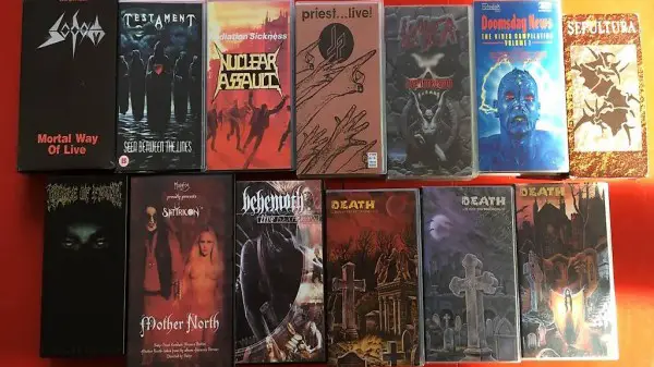 Vhs thrash,death e black metal 80-90s