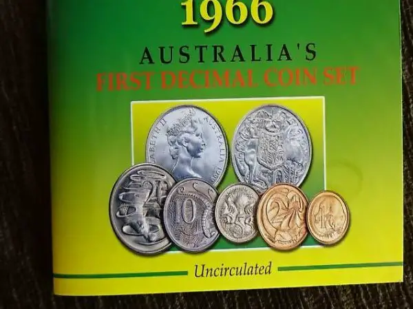 Münzen Set Australien 1966 komplett unzirkuliert original