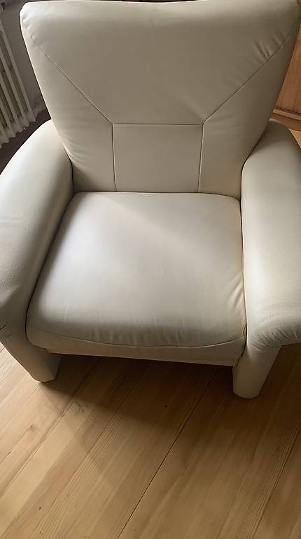 Polstergruppe beige, Kunstleder
