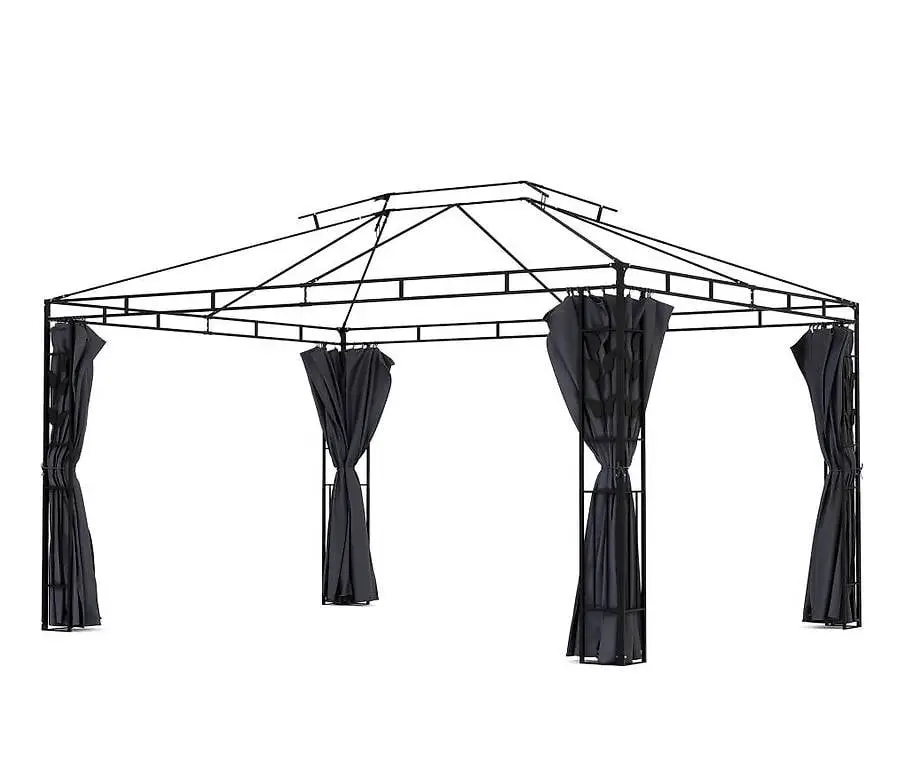 Seitenwände für Gazebo 3 x 4 m anthra