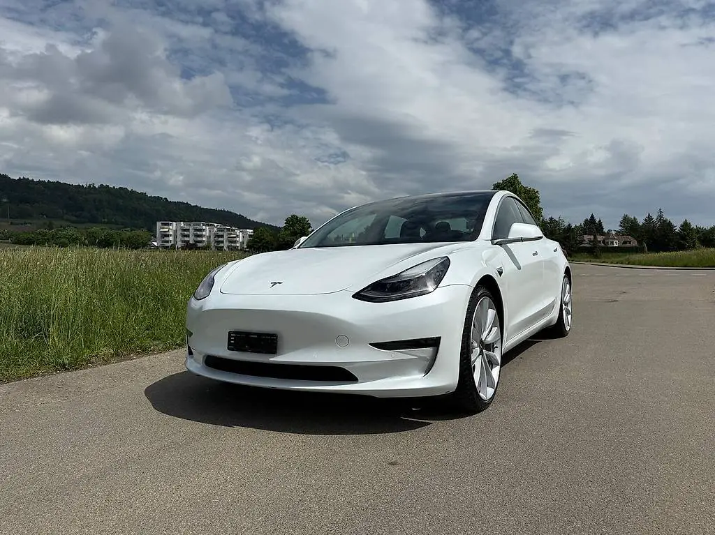 tesla model 3 dual motors 4x4in perlmut weissperformance