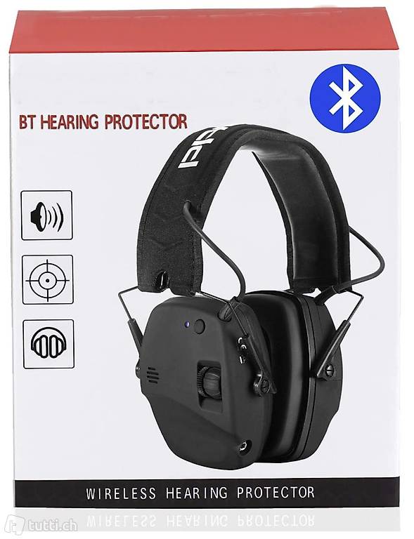  Elektronischer Schiessen Gehörschutz mit Bluetooth