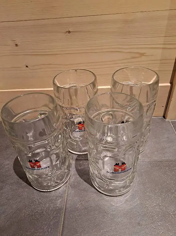 4×Feldschlösschen Mass-Bierkrug 1l