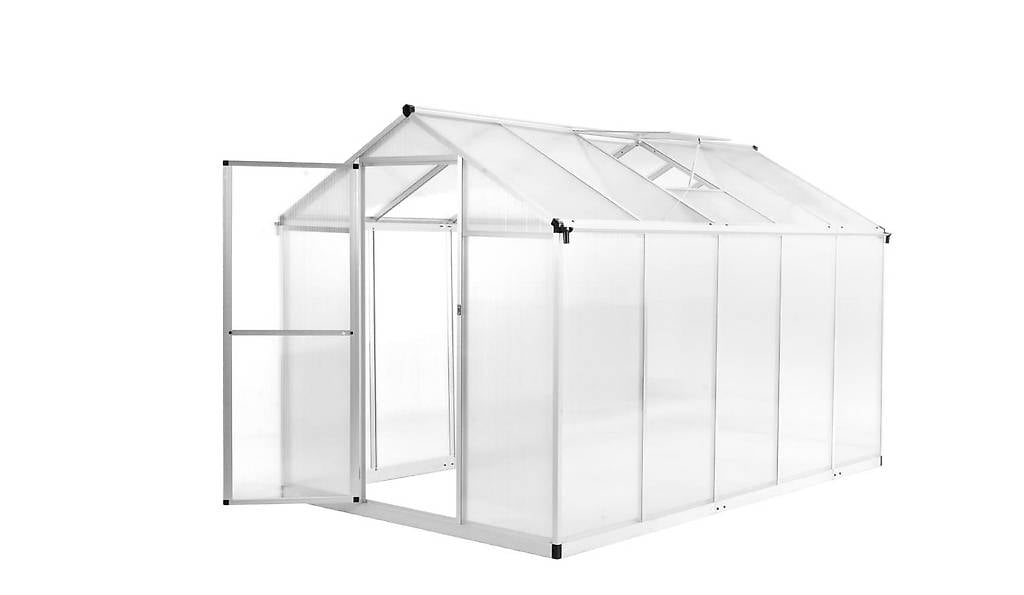 Gewächshaus Aluminium 302x190x195 cm 11,19 m³