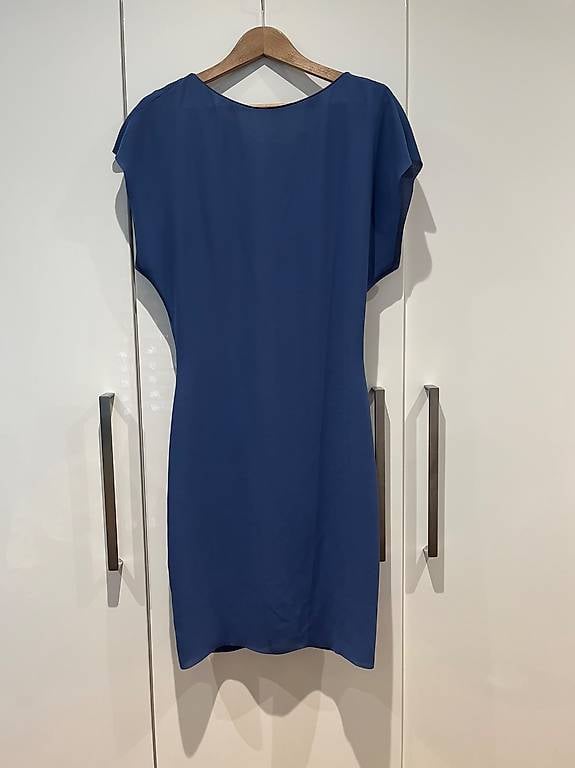 Reiss Damen Kleid blau Gr 36