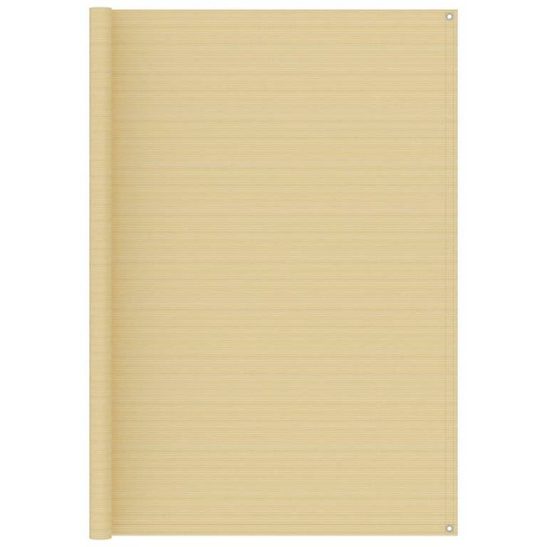 Zeltteppich Beige 250x250 cm HDPE 193747