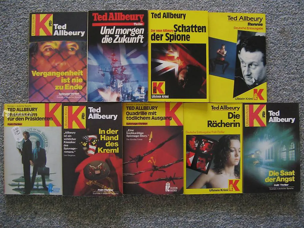 Ted Allbeury und viele weitere Romane, Krimis etc.