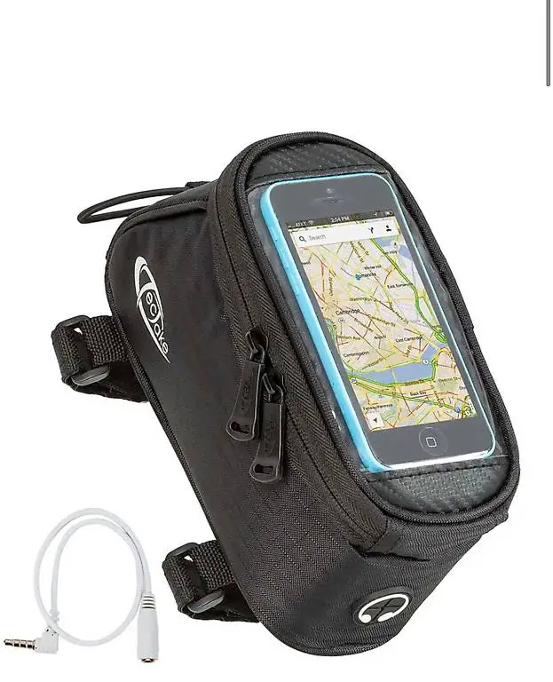 Fahrradtasche mit Rahmen-Befestigung schwarz