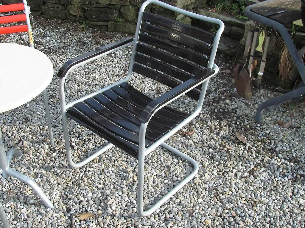 2 x Bigla Freischwinger Gartenstühle ALLES NEU (Holz, Zink)