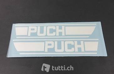 Tank Aufkleber Satz Weiss für Puch Sport X30