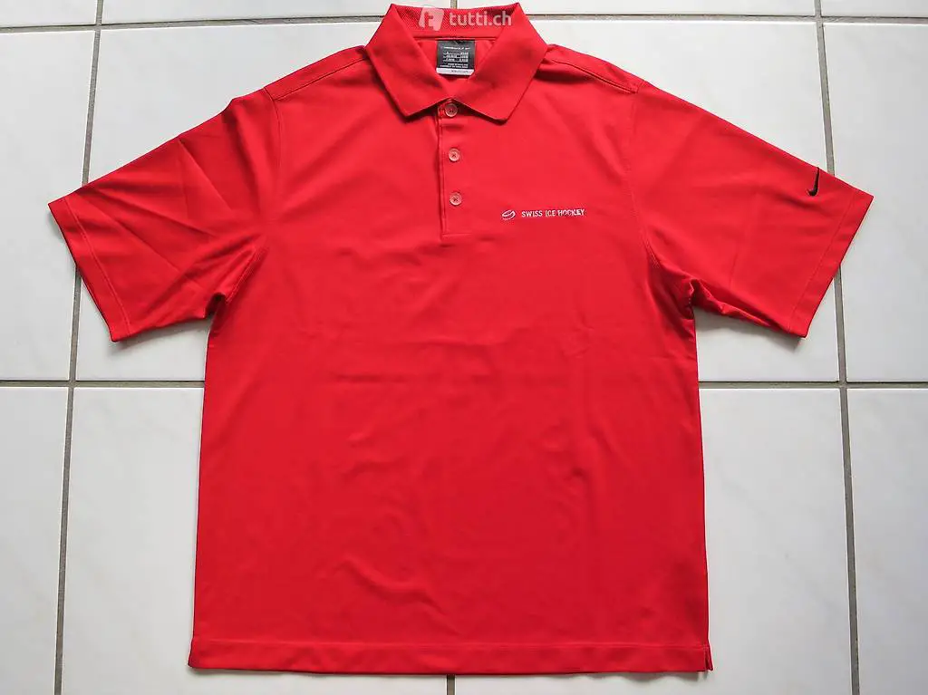 Original Nike Golf Polohemd SWISS ICE HOCKEY - Nati Schweiz