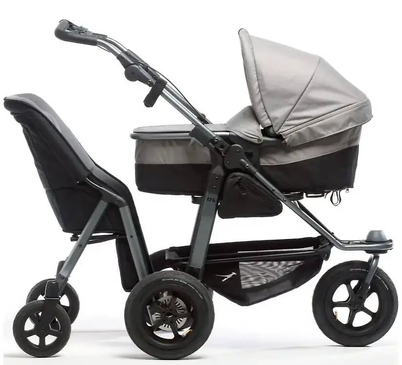 TFK Mono Kinderwagen mit Geschwistersitz & Zubehör