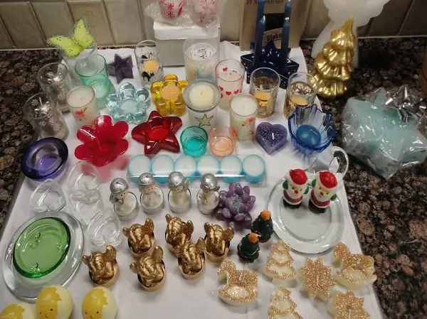  Kerzen, Engel, Eier, Gläser, Sterne, Tannenbäume, Eulen