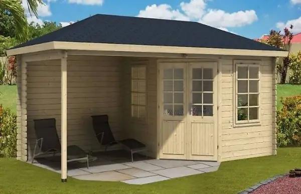  Gartenhaus CATANIA 40mm 576x300cm