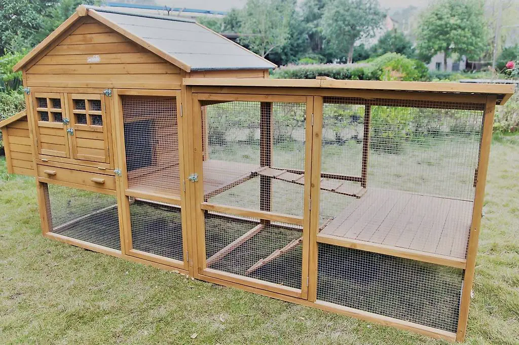 isolierter hühnerstall hühnerhaus hasenstall meerschw. 2.9 m