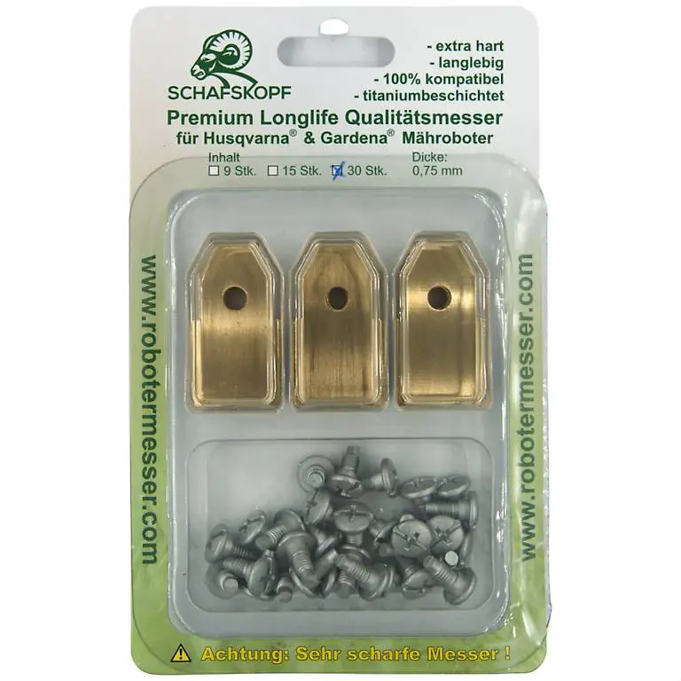 Ersatzmesser f. Husqvarna Automower, Gardena Mähroboter 30
